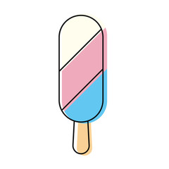 ice cream bar icon over white background colorful design  vector illustration