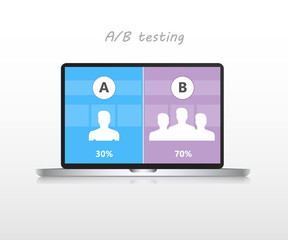 A/B testing vector.