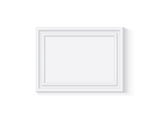 white wooden or plastic frame 