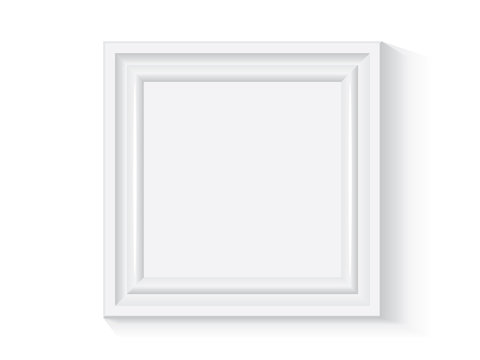 white wooden or plastic frame 