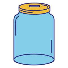 glass jar isolated icon