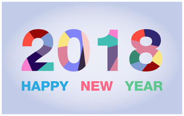 new year 2018 for card ,background 