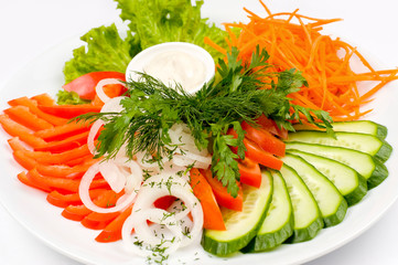 assorted vegetables, macro