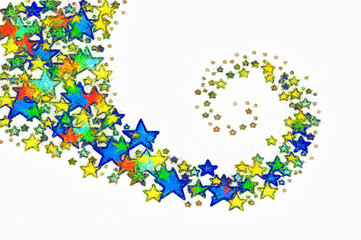 Picture colorful background of stars.