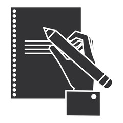 hand human writing icon