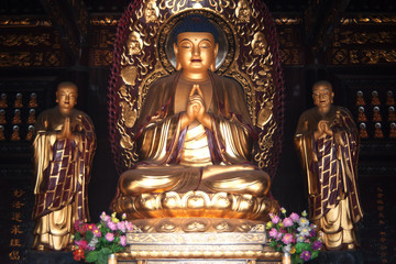 Golden Buddha Statue in Xian China