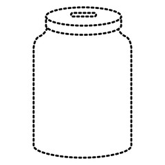 glass jar isolated icon
