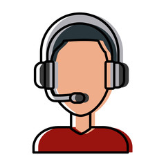 Call center man avatar