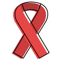 ribbon campaign isolated icon