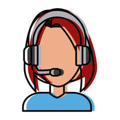 Call center woman avatar