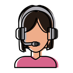 Call center woman avatar