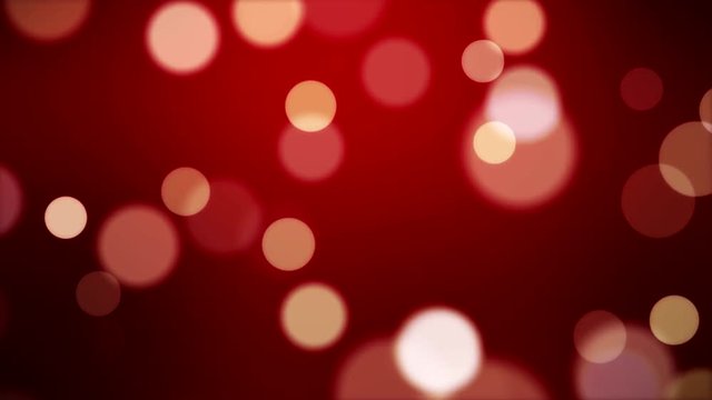 Animation of abstract dust bokeh background in red - soft defocused - blured - motion dynamic.