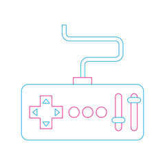 remote control transmitter drone technology vector illustration