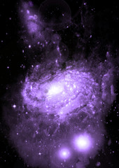 galaxy in a free space