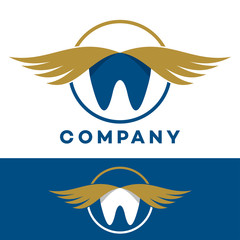 Tooth and wings logo
