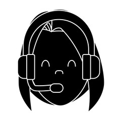 Call center woman avatar