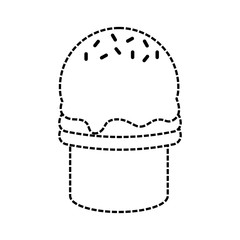 ice cream cone icon over white background vector illustration