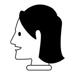 Woman head silhouette