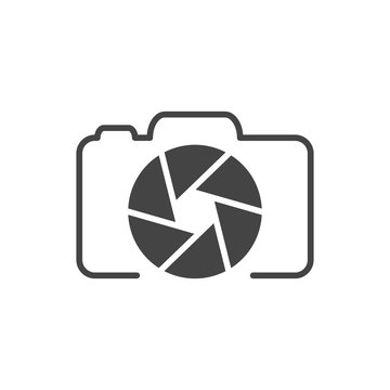 Photo camera logo, icon