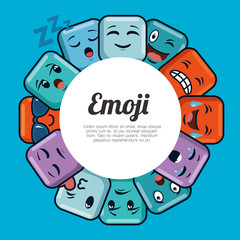 cute emoji emoticons emotional faces icons