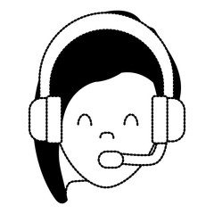 Call center woman avatar