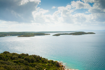 View of the tiny islands of the Mediterranean Sea