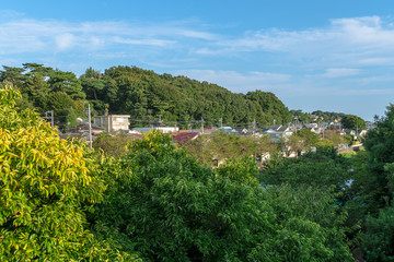 東京世田谷　青空と郊外の住宅地２