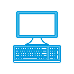 Computer with keyboard