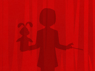 illustration of magician