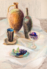 still life with jug