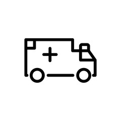Ambulance flat icon