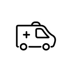 Ambulance flat icon