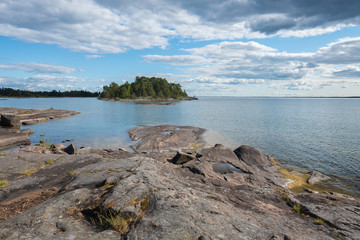 Fototapeta na wymiar Nature reserve by lake Vanern, Sweden