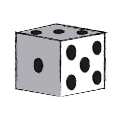Gambling dice isolated