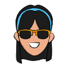 Woman with sunglasses