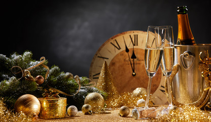 Wide angle New Years banner