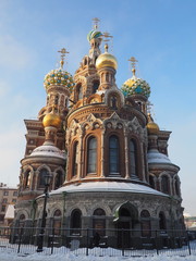 Fototapeta na wymiar The Church of the Savior on blood in Saint-Petersburg