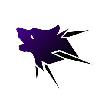 Wolf Head Howling Logo