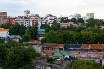 View of the center of Nizhny Novgorod from Kremlin. Nizhny Novgorod. Russia