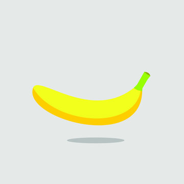 Fresh banana isolated white background