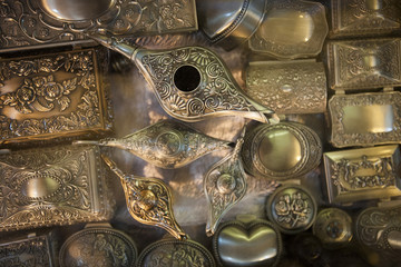 Oil lamp in the Shiraz souk, Iran