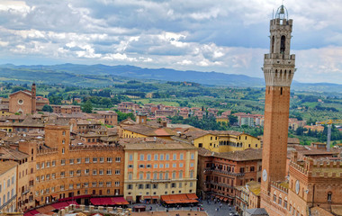 Fototapeta na wymiar Siena - a city in Tuscany, Italy