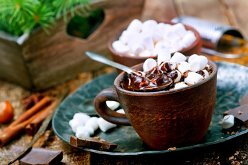 chocolate with marshmallow