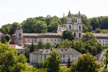 Fototapeta na wymiar Summer view to monastery of the Fathers of Basilian in Buchach, Ukraine