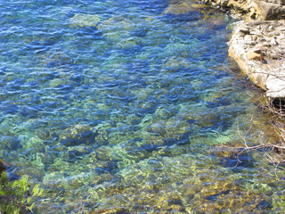 Beautiful sea shore and rocks in Costa Brava (Spain)