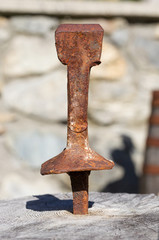 Excalibur sword in wood
