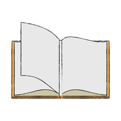 Book open isolated