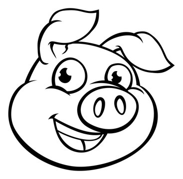Cartoon Pig Mascot Character