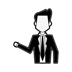Businessman faceless avatar