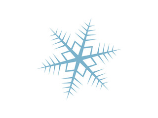 Winter Filigree Detailed Snowflake Digital Illustration - Graphic Design	